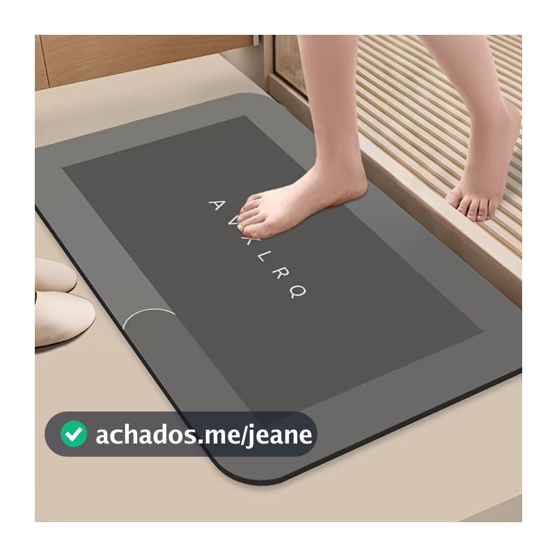 Tapete Banheiro Antiderrapante Absorvente de Secagem Rápida entregar Cor e Estampas sortidos