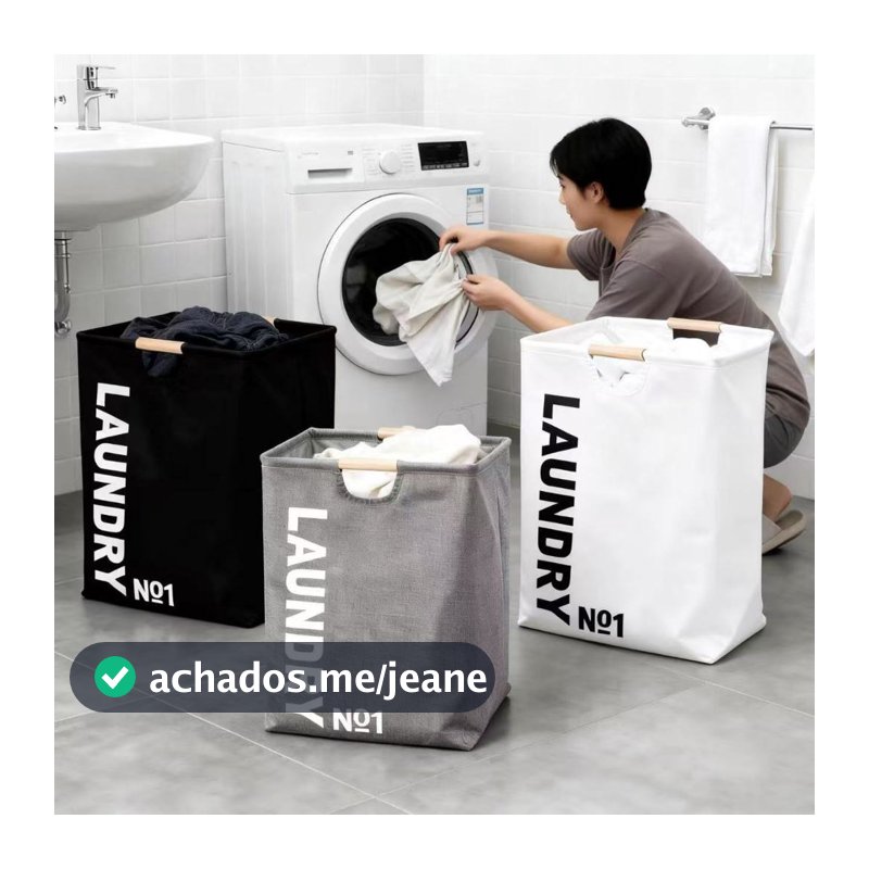 Cesto De Armazenamento De Roupas Sujas Com Alça Roupa Suja Dobrável Grande Capacidade