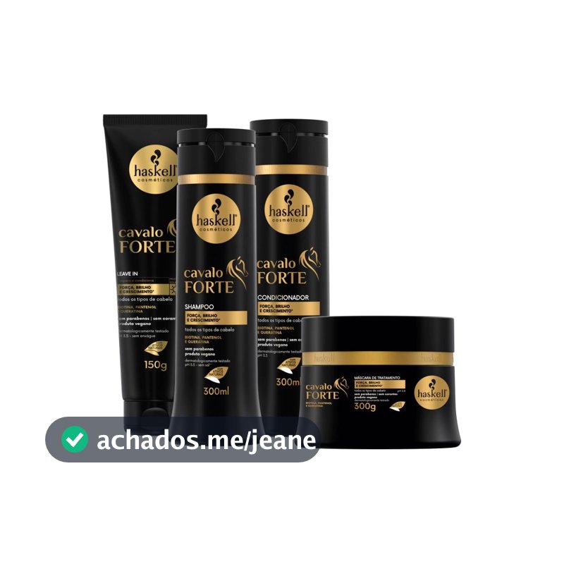Kit Cavalo Forte 300g Haskell  (4 itens) | Força E Crescimento