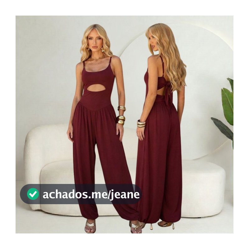 Macacão Feminino Caimento Perfeito Alcinha Regulavel Caimento Solto Confortavel Elegante