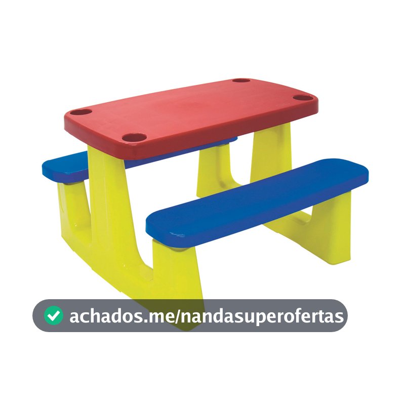 Mesa Infantil para Pic-nic e escolar colorida - 92360000 - Tramontina