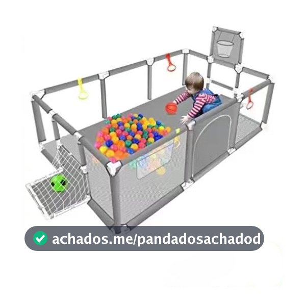 Cercadinho Bebê Grande Chiqueirinho Infantil Cercado 180x120Portátil Dobrável