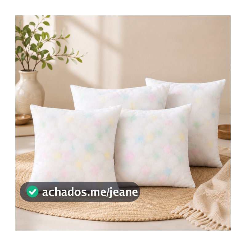 Kit 4 Almofada Sofá Enchimento Almofada Espuma 45cm Travesseiro Pluma de Ganso Almofada Para Cadeira