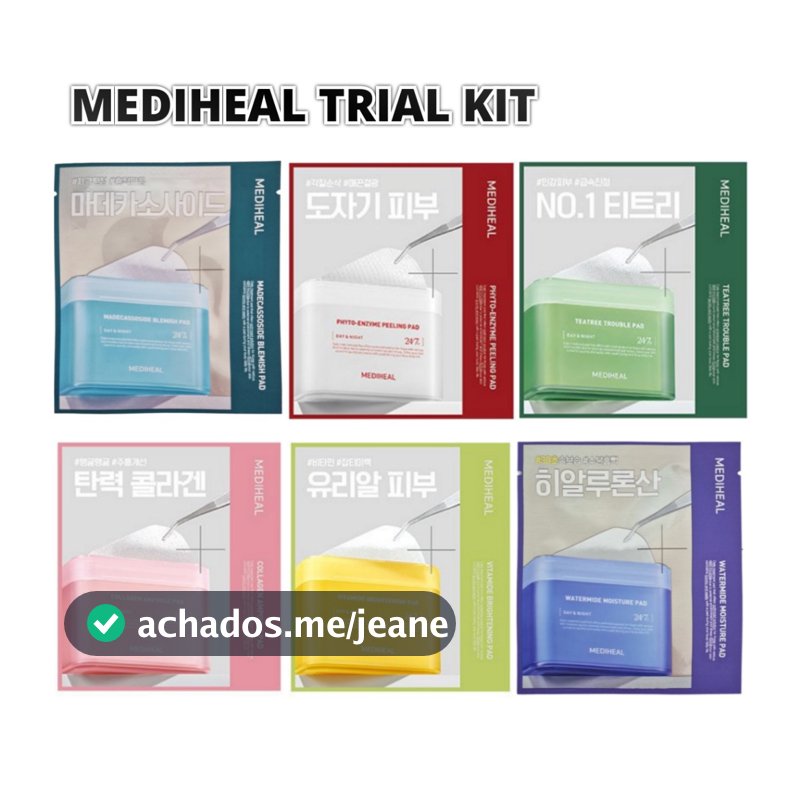 [MEDIHEAL] Kit De Teste/Viagem De Toner (6 Tipos)  A SACHET