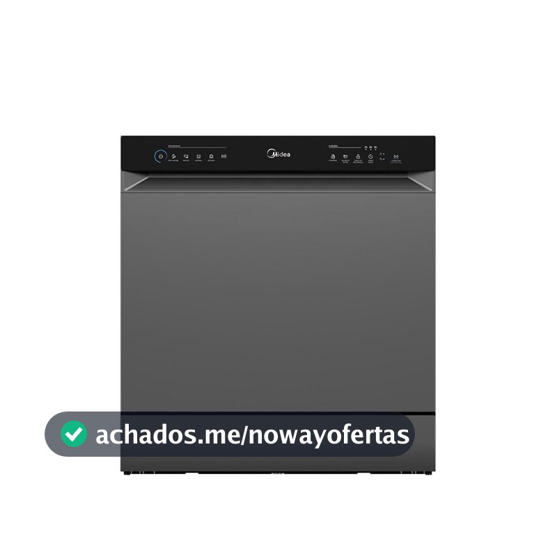 Lava Louças 8 Serviços Cinza Touch Plus Midea MDWTF08S2 220V