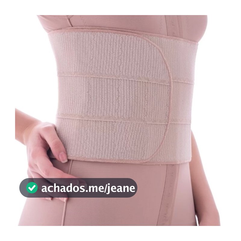 Faixa Cinta Abdominal Pós Cirúrgica 3 gomos Bariátrica Lipo Hérnia Abdominoplastia Reg. Anvisa