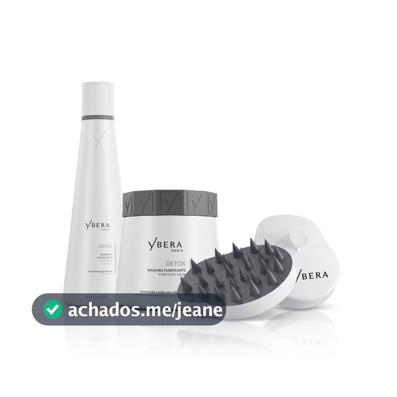 Kit Manutenção Detox + Escova Massageadora - Ybera