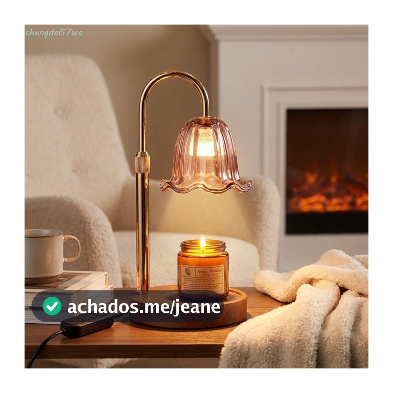 Lâmpada SHENGDA , Aquecedora De Velas Com Altura Ajustável Temporizador , Aprendizagem De Derretimento Perfumadas Vintag