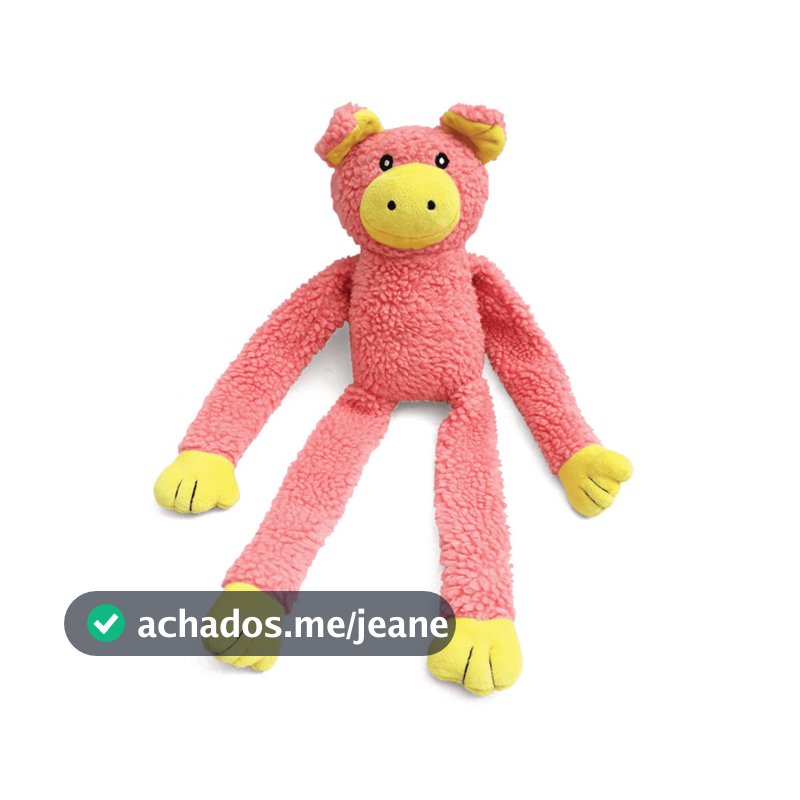 Brinquedo de Pelúcia Porco Chalesco para Cachorro Com Som Pets