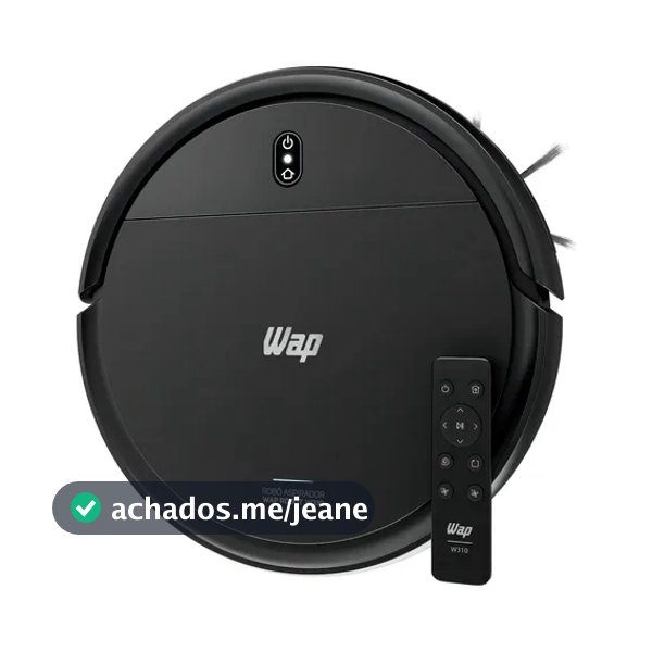 Robô Aspirador 3 em 1 WAP ROBOT W310 Com Base Carregadora Bivolt