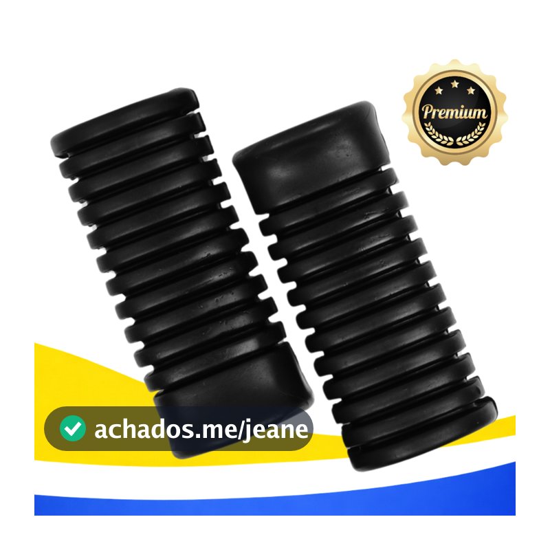 Par Borracha Pedaleira Dianteira CG Titan Fan 125 150 Apoio Pé Honda ks Es Esd Biz 100/ 125 ate 2016