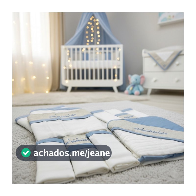 Kit 10 Peças Enxoval Completo Para Recém Nascido Feminino E Masculino 100% Algodão Linho Conforto Acabamento Premium