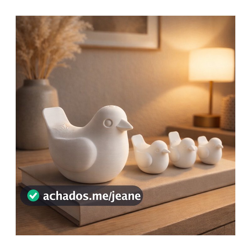 Kit Passarinhos Decorativos Minimalista Moderno Delicado Sala Quarto Escritório Decoração Ambientes