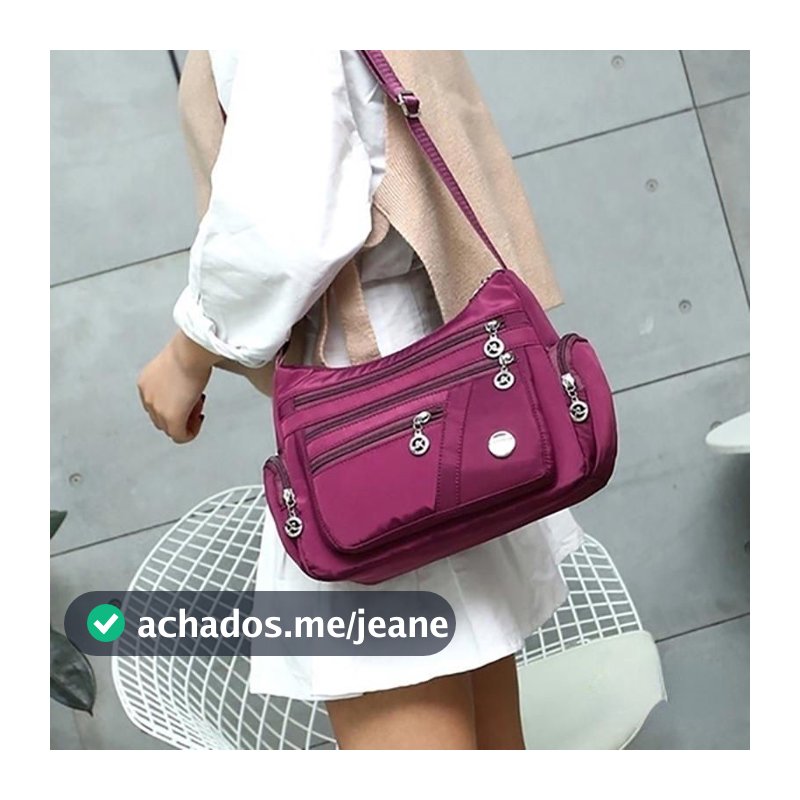 Crazy bag 6 Saco De Nylon Colorido À Prova D'água De Um Ombro Cross Body
