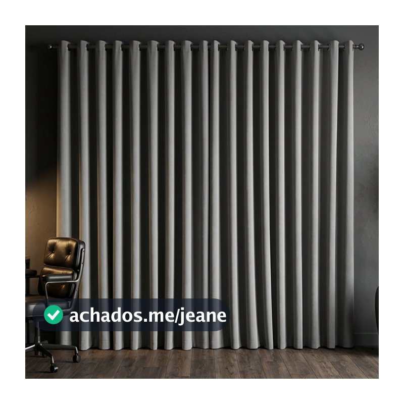 Cortina Tecido Blackout 2,00x1,80 / 3 / 4 / 5 / 6 / 7 / 8 metros Corta Luz Para Sala Quarto Promoção