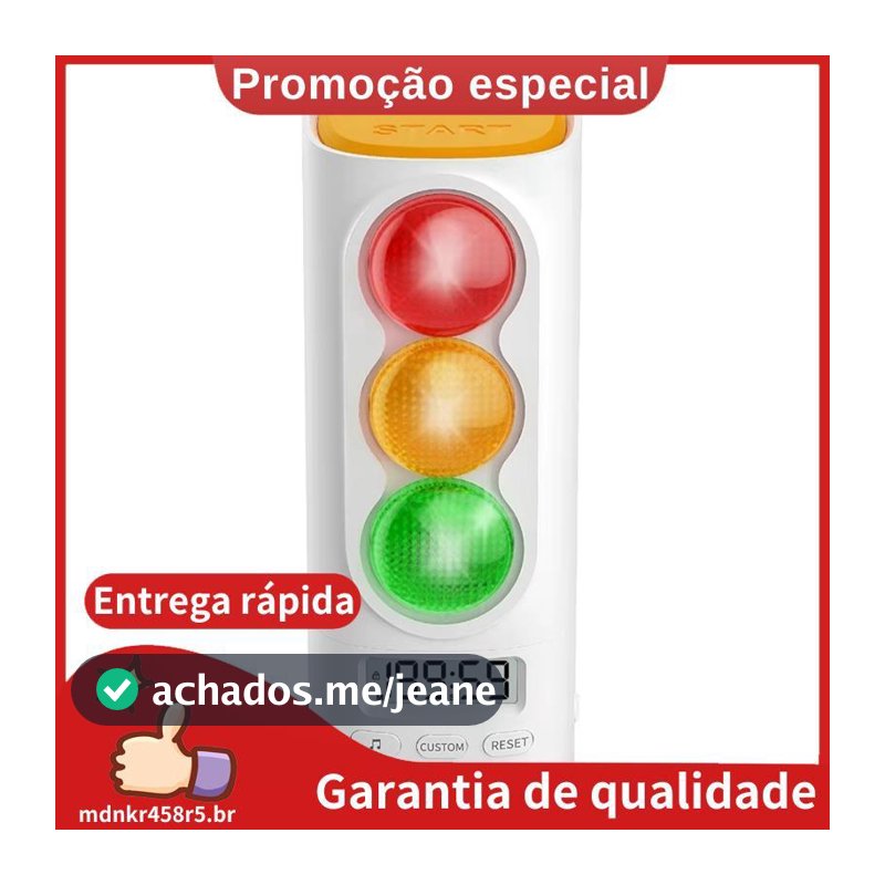 Temporizador Visual Para Crianças Semáforo Áudio Digital Display LCD Sala De Aula Casa Cozinha Contagem Regressiva . mdn