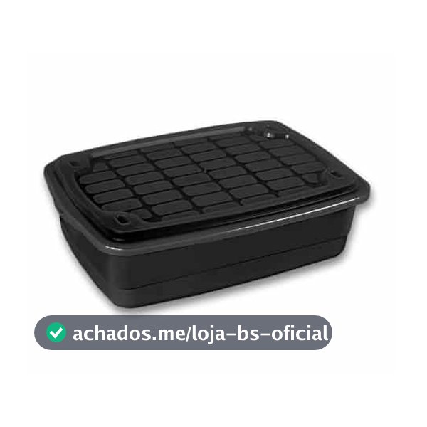 CAIXA CONTAINER EMPILHAVEL 10 LITROS COM TAMPA BAIXA, MULTIUSO, ORGANIZA, PRECO IMBATIVEL TOY 25895
