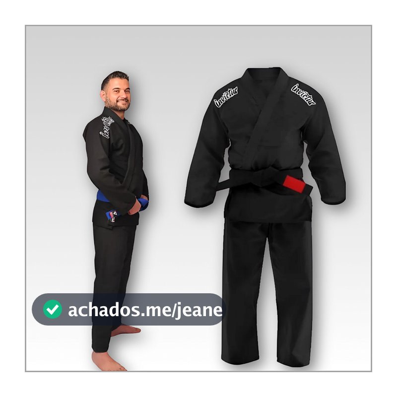 Kimono Preto Jiu Jitsu - Invictus Classic