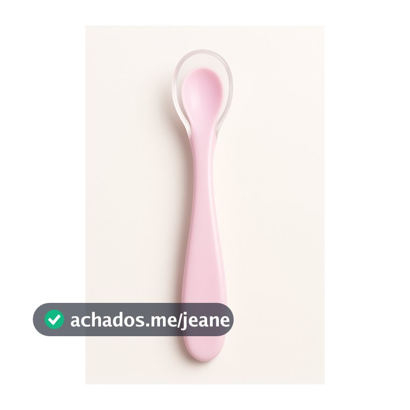 Colher para Bebe Ponta de Silicone Kit 2 Talheres ou Kit com 4 Talheres Infantil Bebê Introdução Alimentar