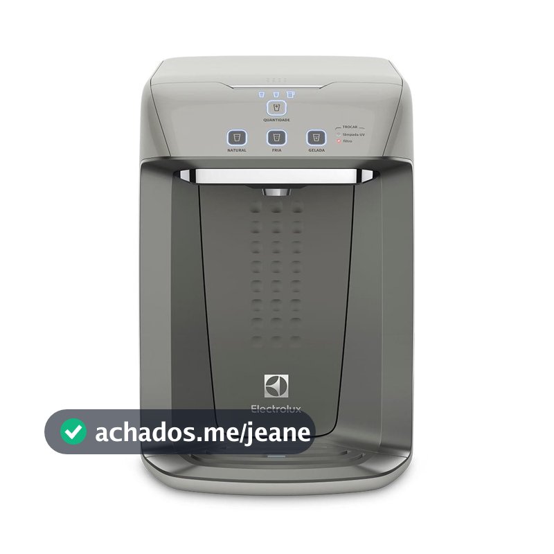 Purificador Electrolux Eletrônico c/ Painel Digital e Filtro Luz UV Bivolt Cinza (PA31G)