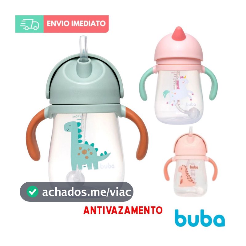 Copo Transição Bebe Treinamento CANUDO Anti-vazamento - Copinho ia - introdução alimentar