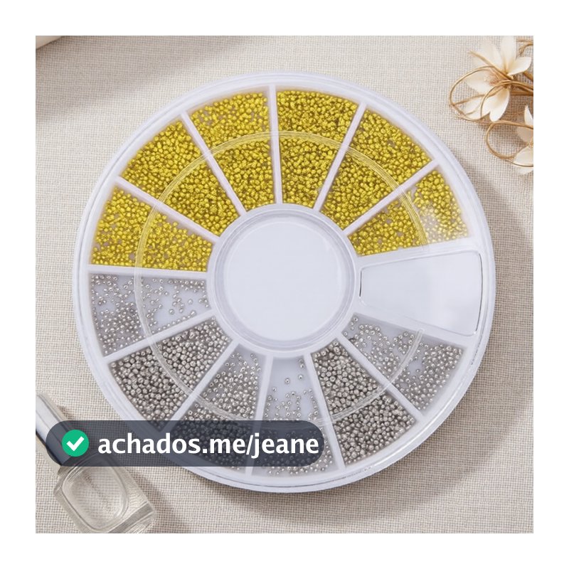 Monja Gemas de Cristal para Nail Art Profissionais, Miçangas Coloridas com Glitter para Decorações Manicure