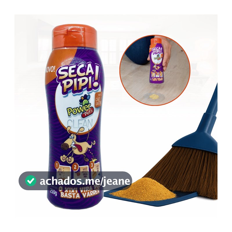 Seca Pipi Xixi Pó Higênico Power Pet´s Cães e Gatos 250g