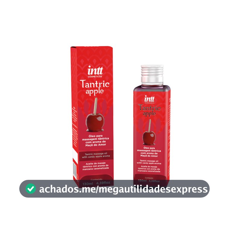 Óleo de Massagem Tântrica Afrodisíaco e Hidratante Tantric Apple 130ml