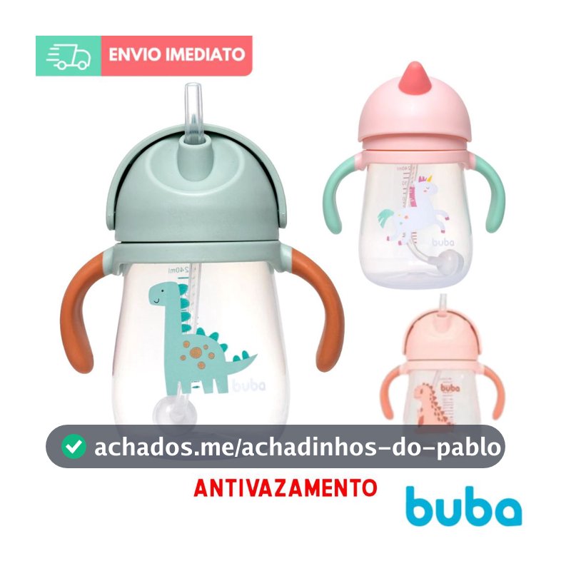 Copo Transição Bebe Treinamento CANUDO Anti-vazamento - Copinho ia - introdução alimentar