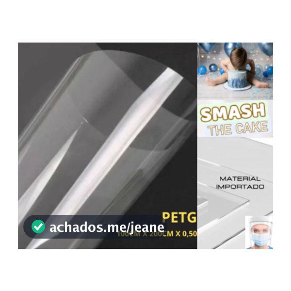 Placa De Acrílico PETG Para Ensaio Fotográfico 0,5mm x 1m x 2m