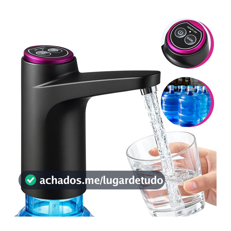 Bebedouro bomba elétrica para galão Água Recarregável bomba de água para galão de 5L/10L/20L