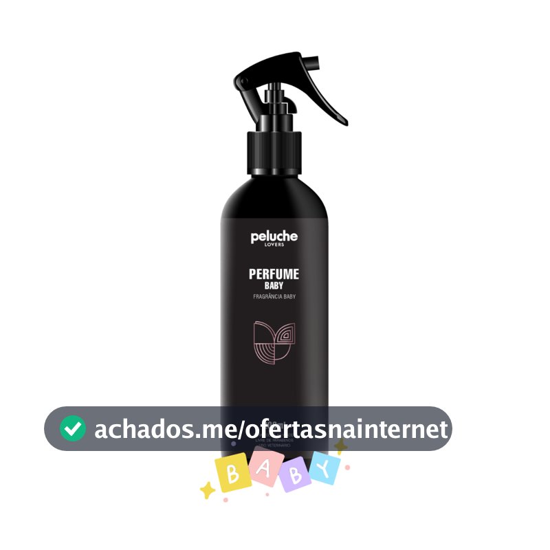Perfume para Cachorro e Gato Peluche Baby 200ml Colônia para Pet Cães e Gatos Cheirinho de Bebê