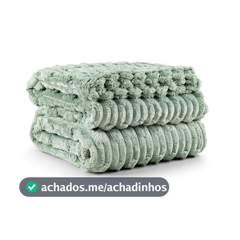 Manta Cobertor Polar/ Willow/ Marshmallow -Ultrasoft Macia Queen 2,40m X 2,20m