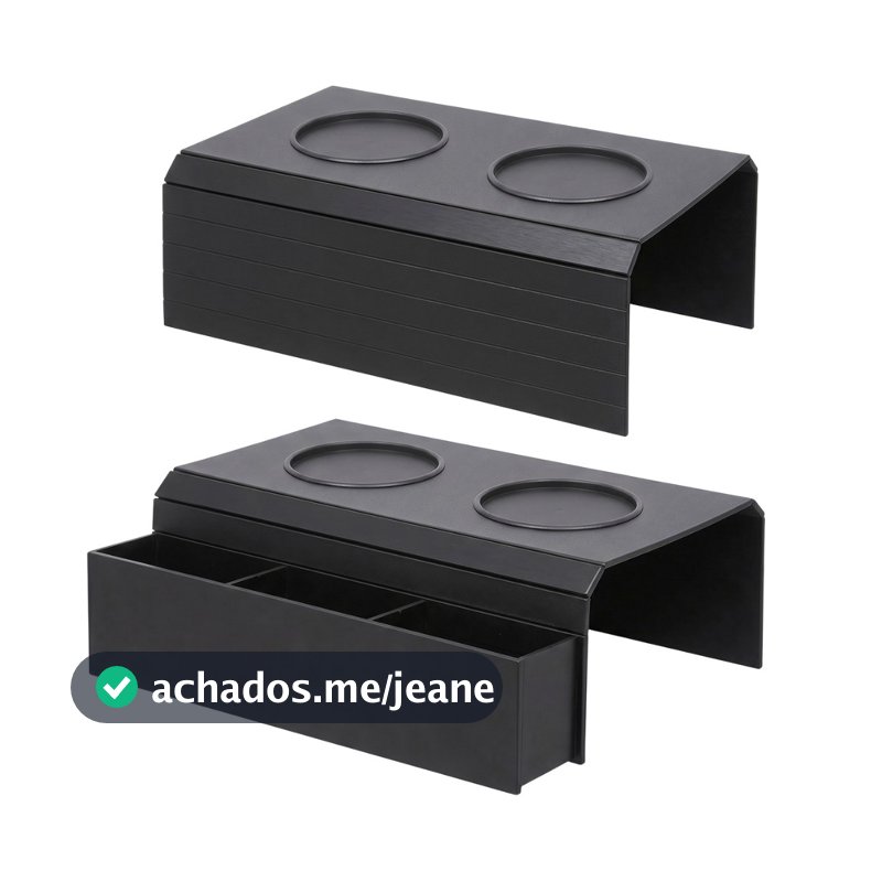 Esteira Suporte Porta Controle e Copos Para Sofá