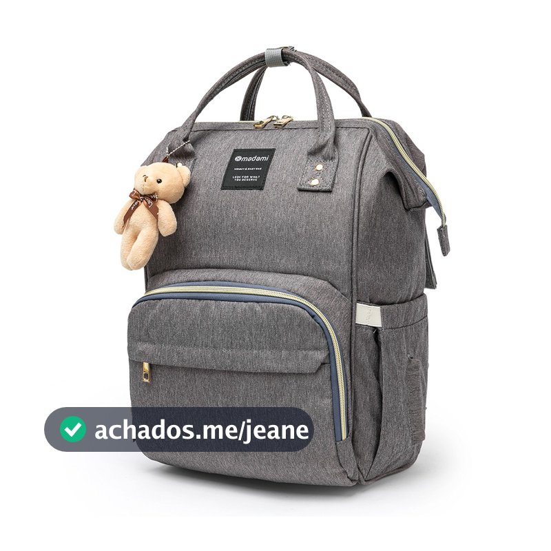 Bolsa Saída Maternidade Mochila Funcional Bebês Madami Bolso Mamadeira