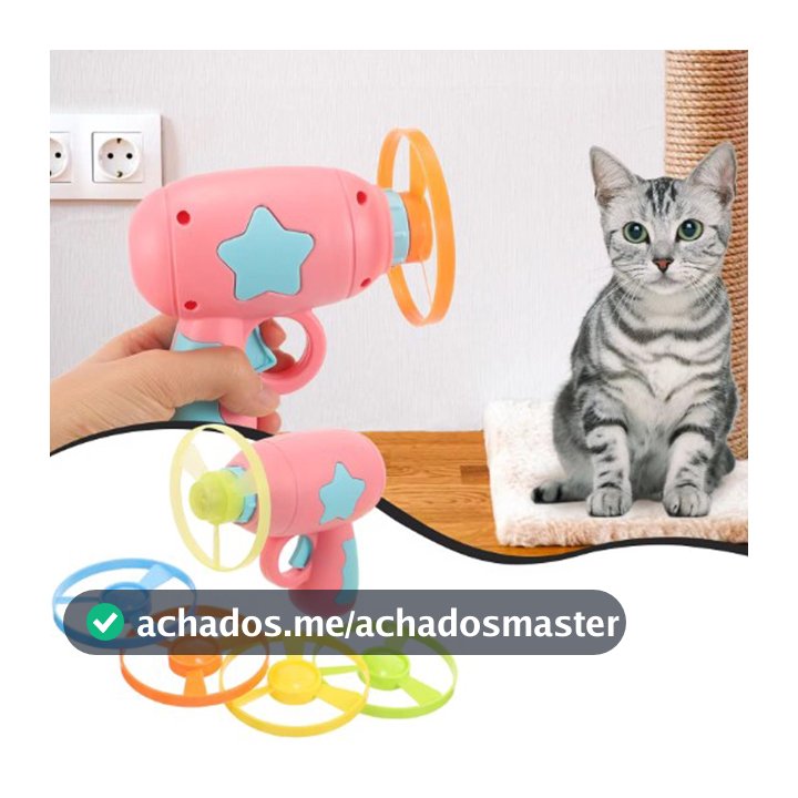 arma de brinquedo brinquedos para gatos arminha de briquedo arma de helice interativo lançador