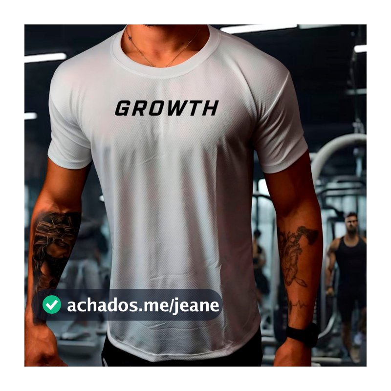 Camisa Masculina Dryfit Antiodor Treino Fitness Academia GROWTH 05