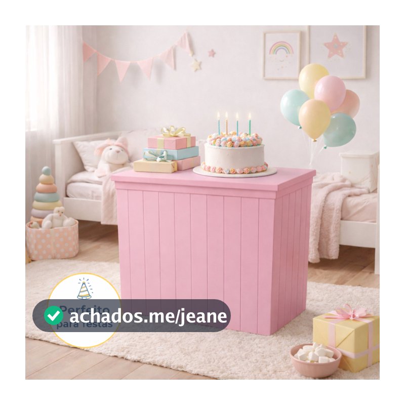 Mesa decoração de festa infantil desmontável Branca