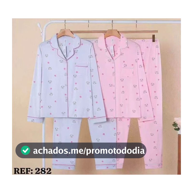 Pijama Americano Comfort - Soft Corações (Ref: 265)