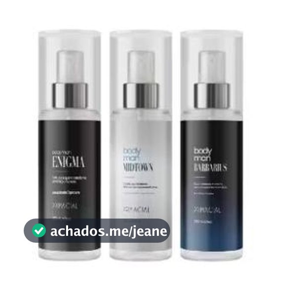 kit 03 BODY SPLASH MASCULINO ENIGMA 200ML - PERFUME AMADEIRADO FRESCO