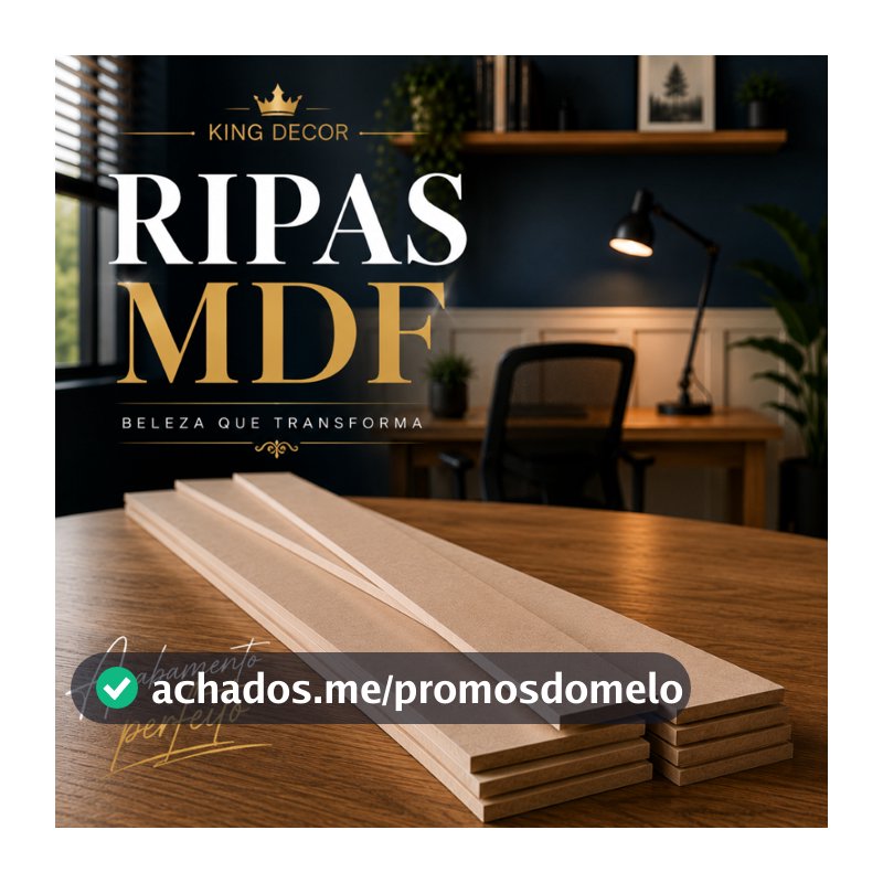 kit 5 ripas 90x10cm 6mm Lambril Shiplap mdf cru parede decoraçao