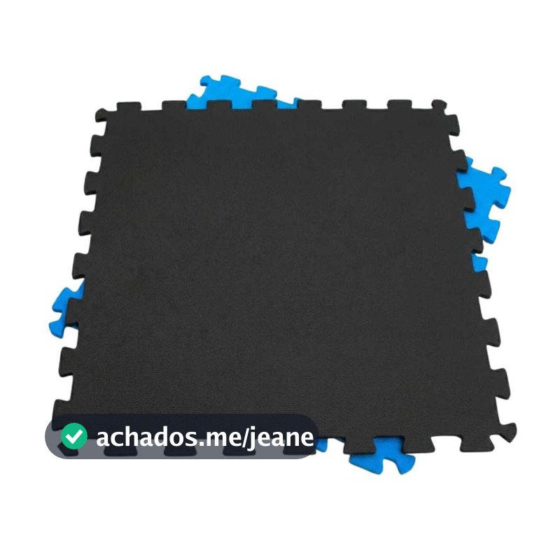 Tatame EVA 100cm x 100cm x 1cm Fitness Conforto Antiderrapante 1m x 1m x 10mm Piso para Academia