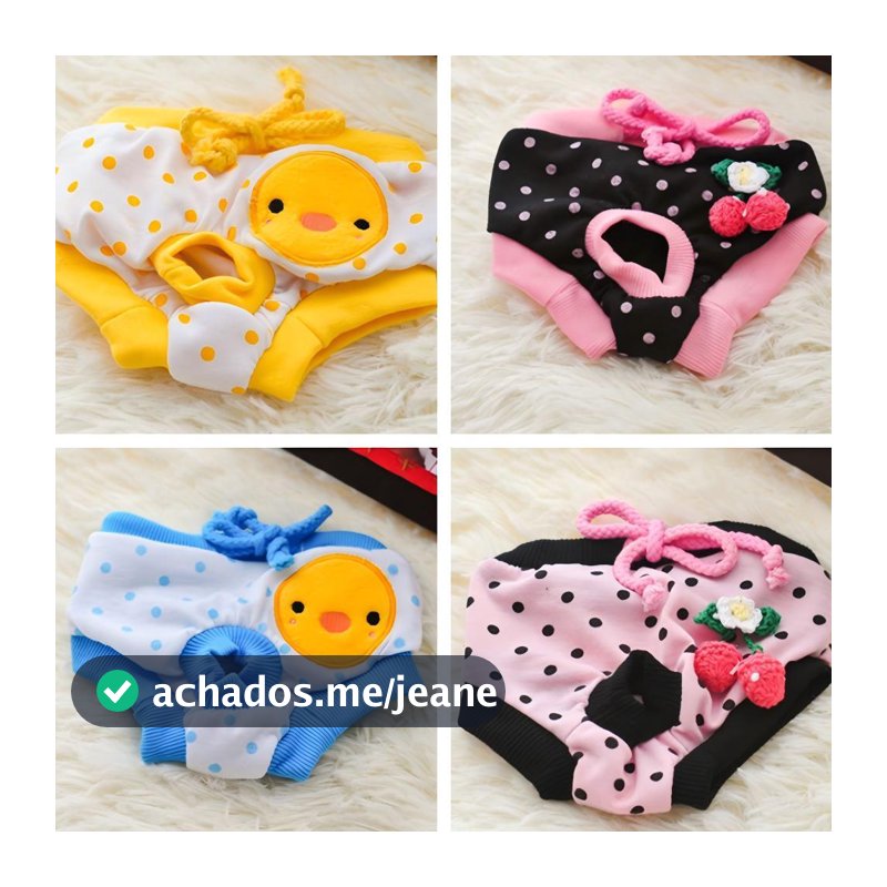 Fralda Fisiológica Lavável Para Cachorros/Filhotes