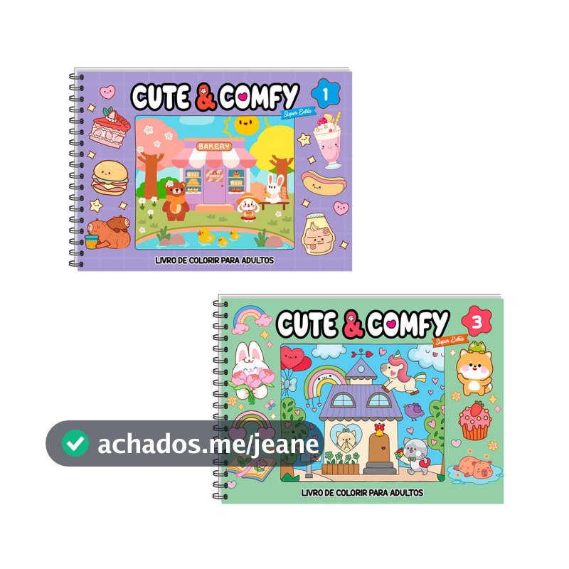 Combo Cute & Comfy Super Extra 02 - Kit com 2 Livros - Capa Dura Holográfica