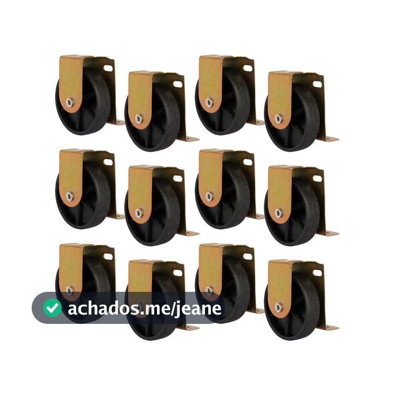 Rodinha Para Cama Auxiliar Bicama - Kit 12 Pecas Reforçada