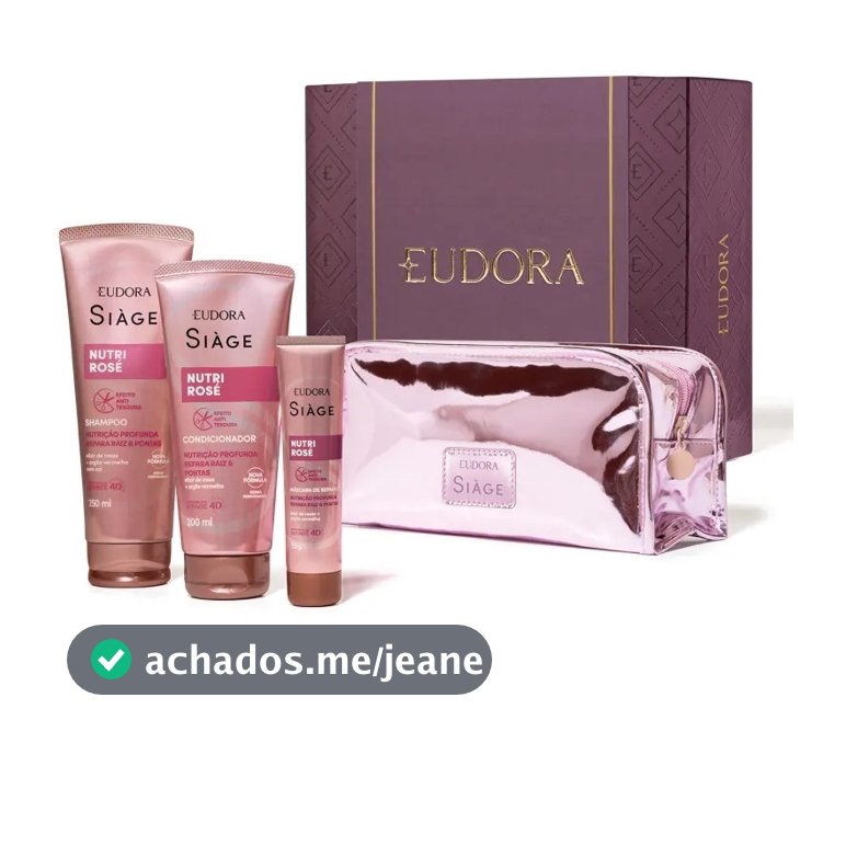 Eudora Kit Presente Nutri Rose Siàge (4 itens)