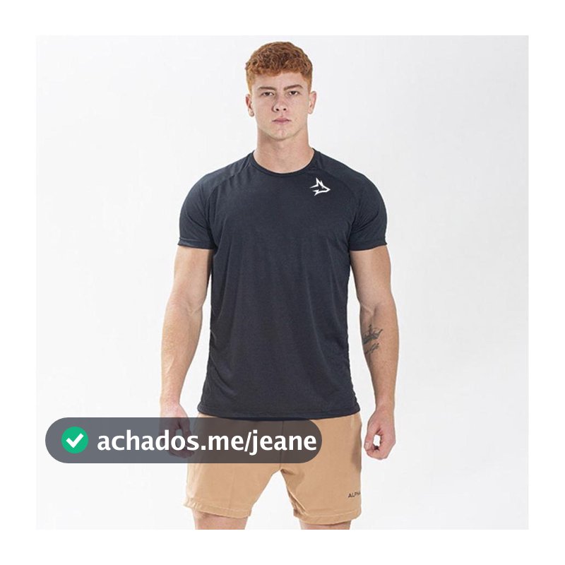 Camiseta Dry Fit New Lupus Preto