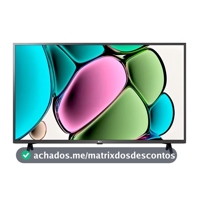 Smart TV LG 43" 43LR671C0SA ThinQ AI Amazon Alexa Apple Airplay 2 HDR 10 Otimizador de Games AI Sound