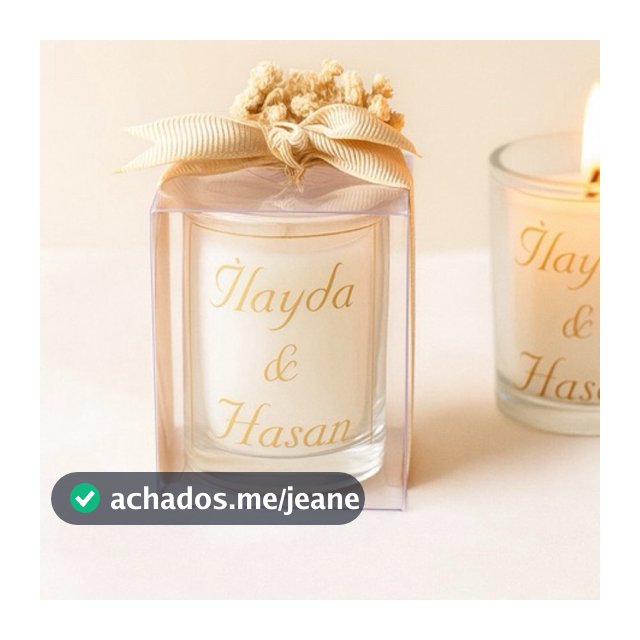 15 Velas Aromáticas Personalizadas 50g | Lembrancinhas