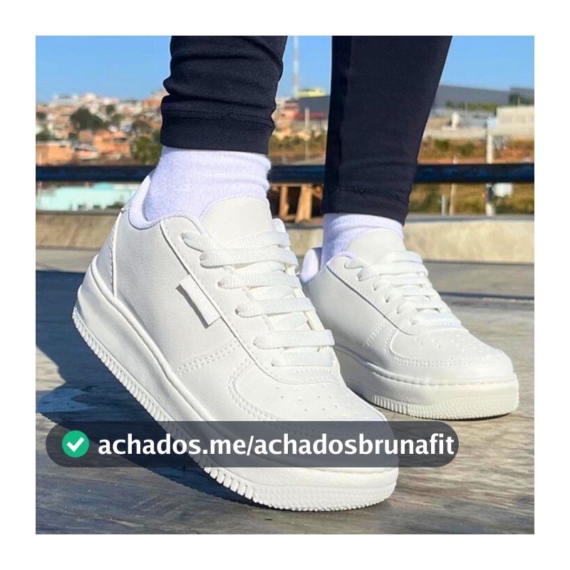Tênis Casual Branco Feminino Masculino Conforto Premium Academia Original